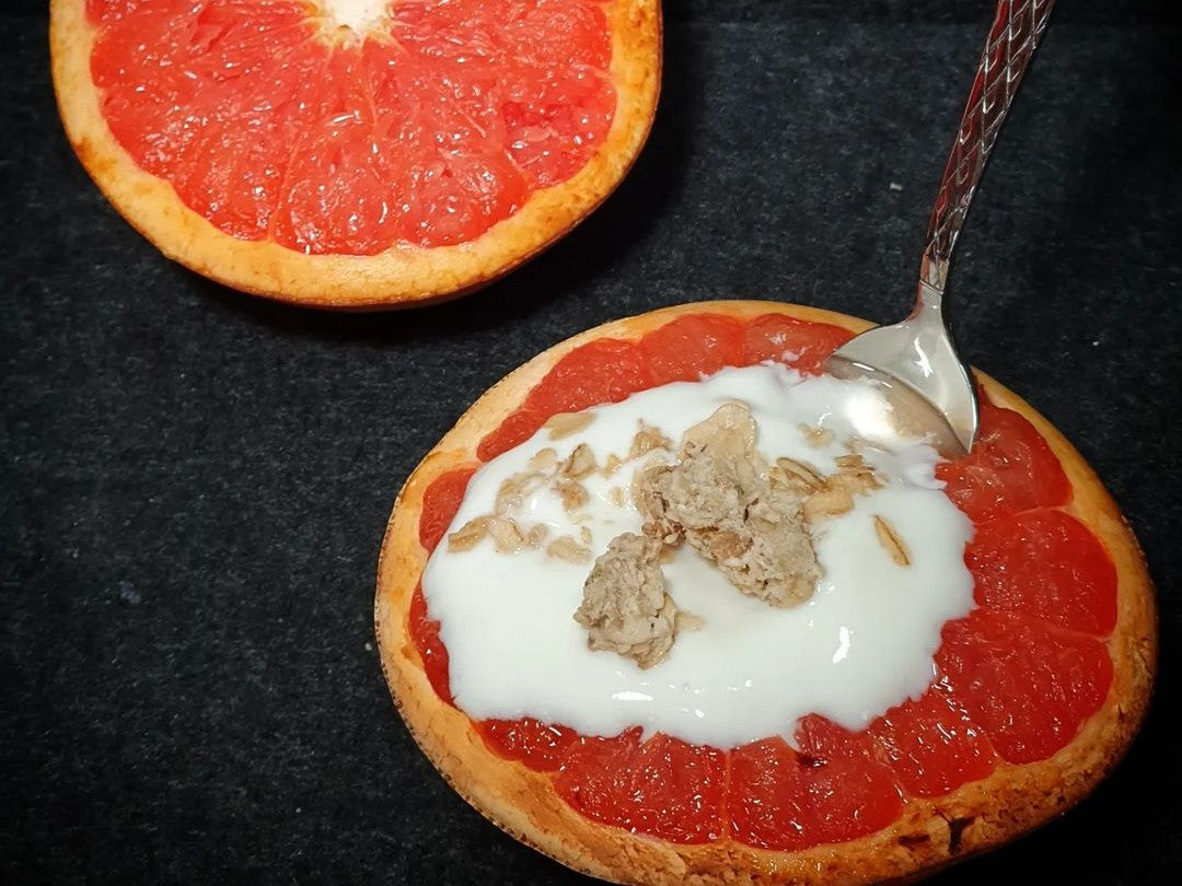 Gebackene Pampelmuse Ganz einfach und schnell zubereitet in deiner NUTRI-FRYER Heißluftfritteuse. Rezept