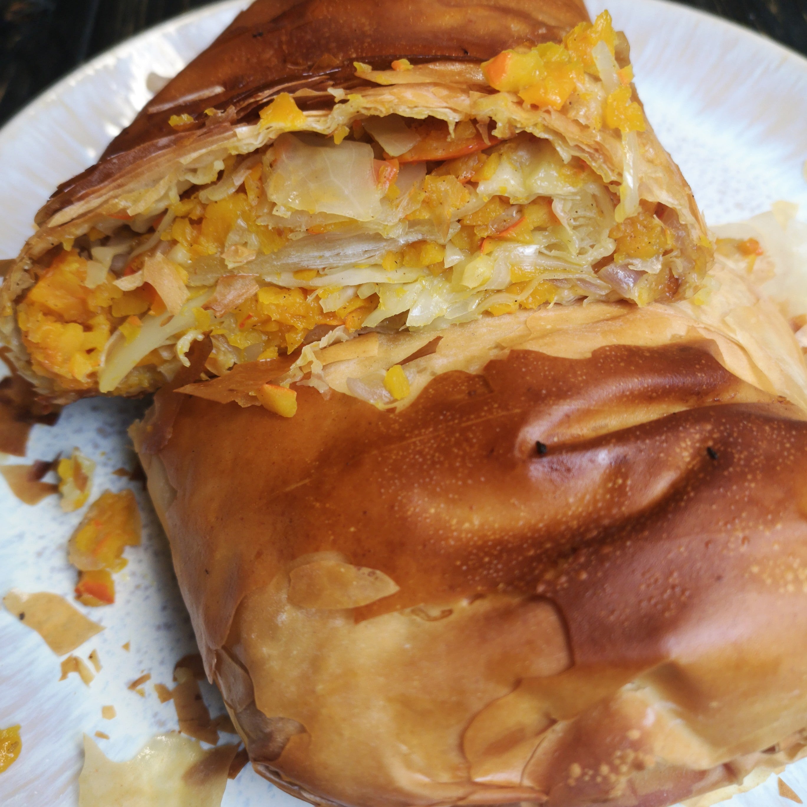 Hokkaido-Weißkraut-Strudel aus der Heißluftfritteuse!