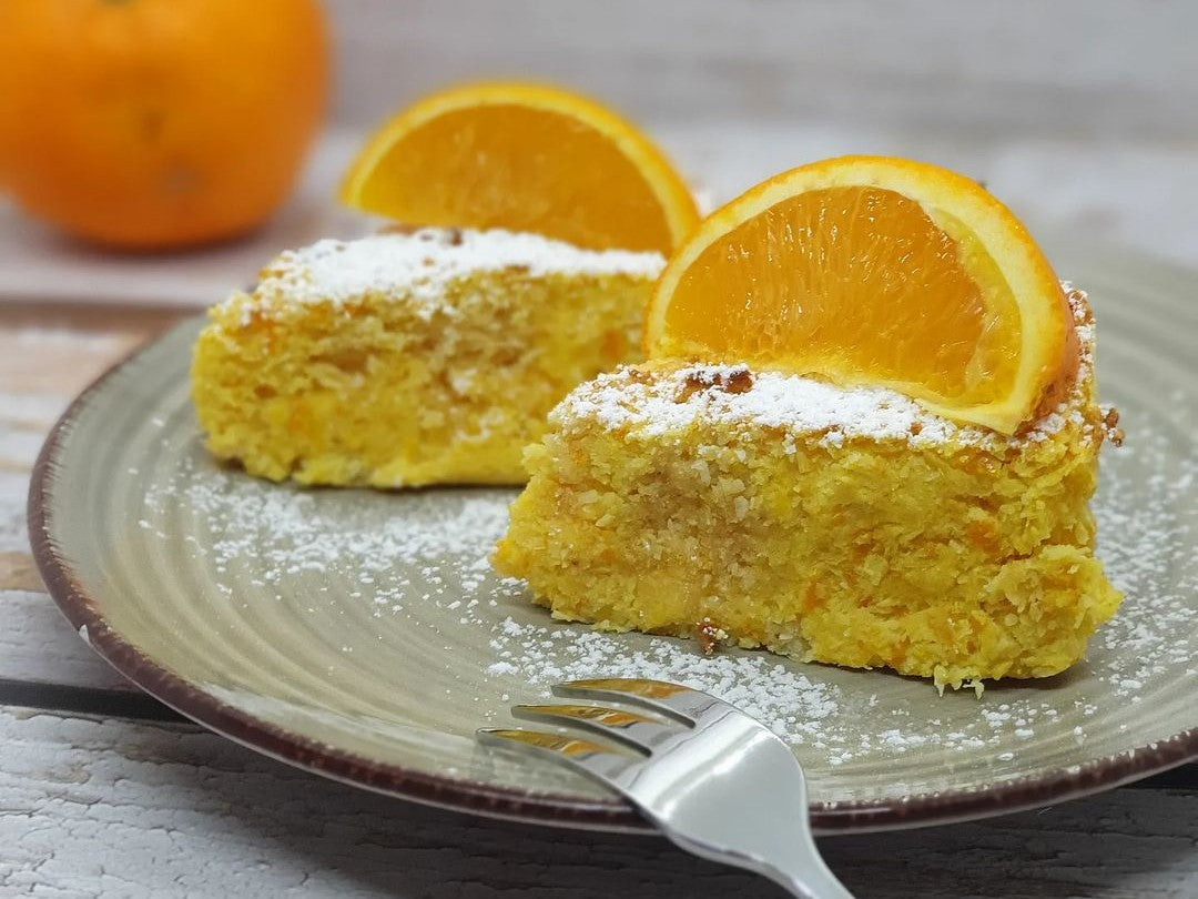 Low Carb Orangen Kuchen Nutribloggerin @me.lla.ni.e hat wieder einen grandiosen Kuchen in unserem Nutrifryer gebacken.