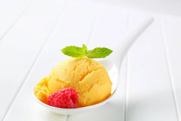 MANGO-SORBET Ein fruchtig-erfrischendes Rezept, perfekt für einen heißen Tag.        MANGO-SORBET