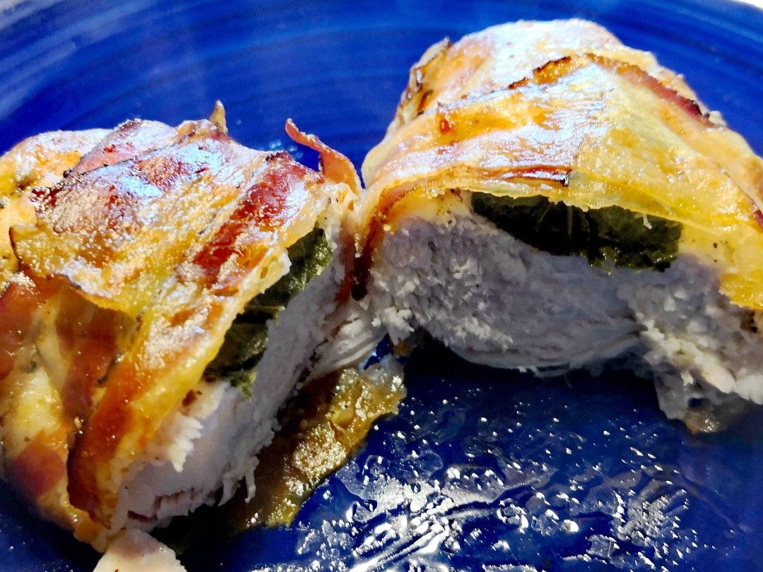 Heißluftfritteuse Rezepte Hähnchenbrustfilet Saltimbocca Zarter Hähnchengenuss mit mediterraner Note: Hähnchenbrustfilet Saltimbocca aus der Heißluftfritteuse – Perfekte Harmonie von Aromen