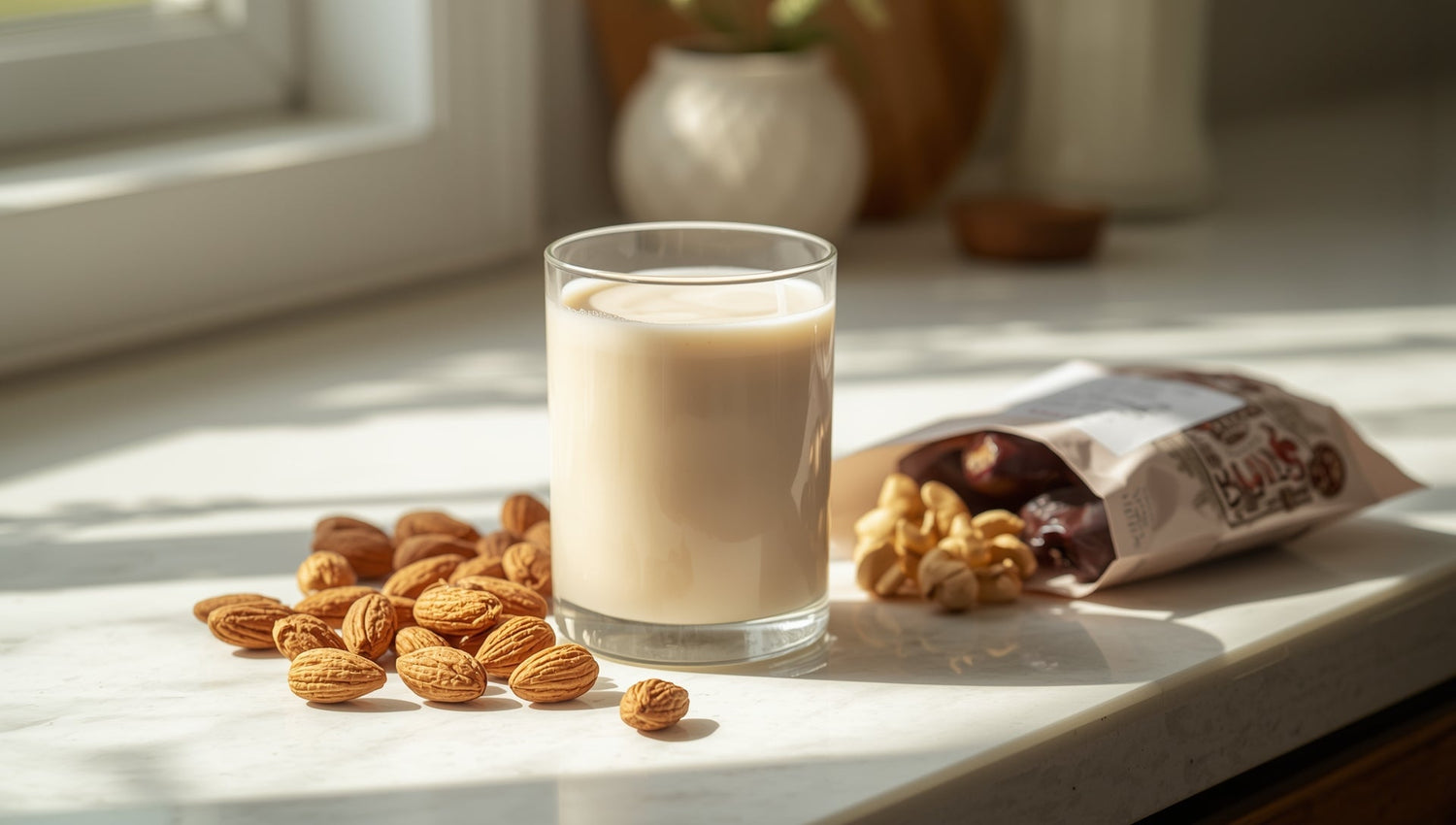 Selbstgemachte Nussmilch mit Mixer – Grundrezept, Tipps & Zero Waste Ideen