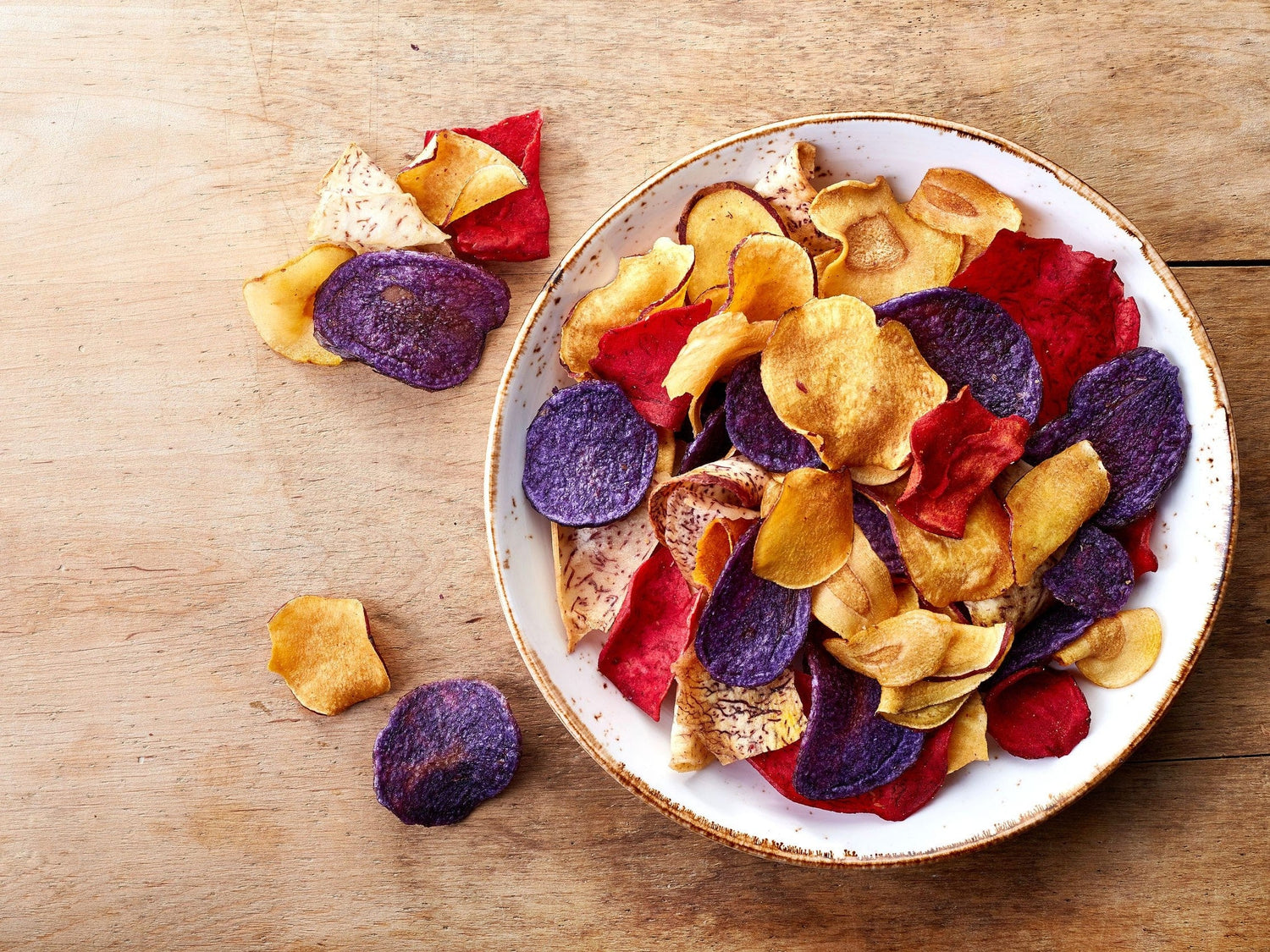 Dörrautomat Rezepte Bunte Chips aus unterschiedlichen Rüben