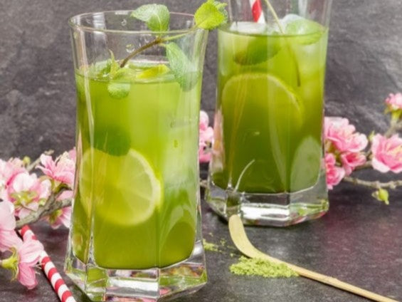 JAPANESE HEALTH JUICE Rezept Slow Juicer Rezepte Matcha Tee und Vitaminen schnell wieder gesund