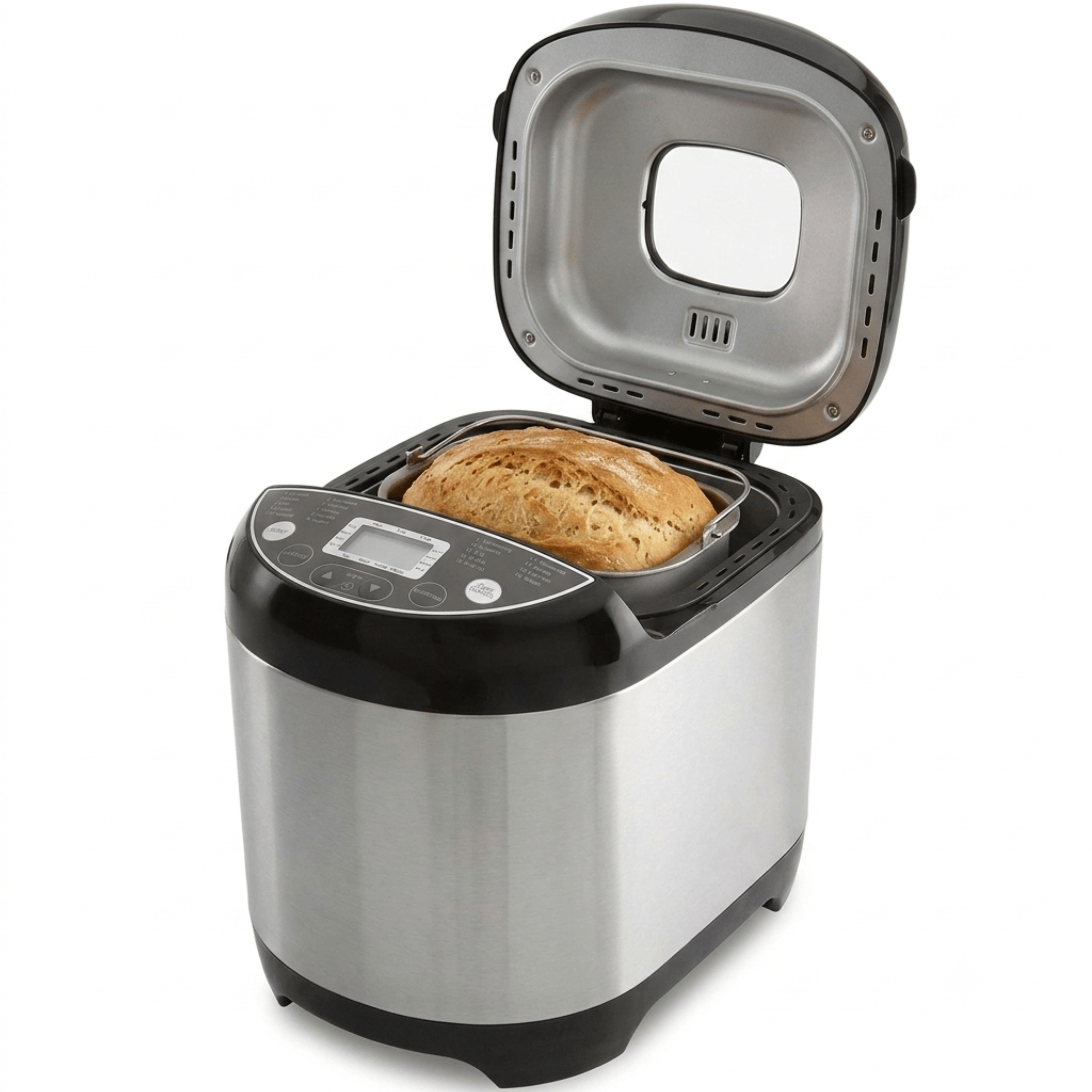 Nutrilovers Brotbackautomat NUTRI-BREAD-MAKER Edelstahl, 19 Programme, 3 Brotgrößen