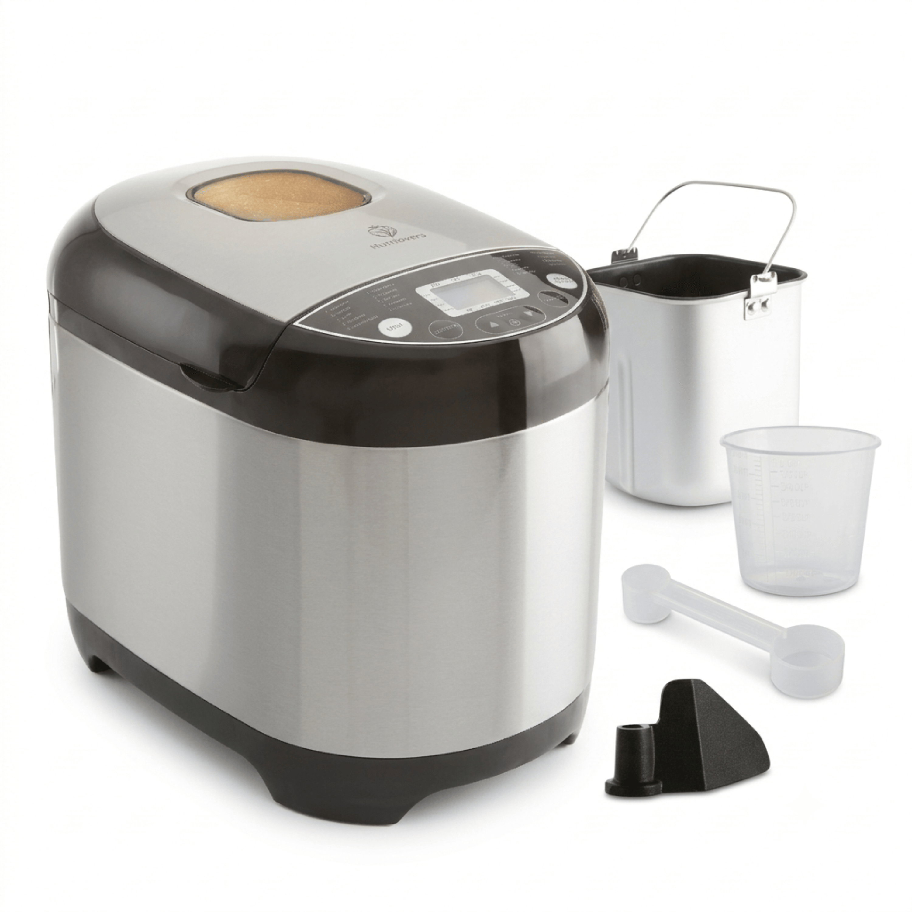 Nutrilovers Brotbackautomat NUTRI-BREAD-MAKER Edelstahl, 19 Programme, 3 Brotgrößen