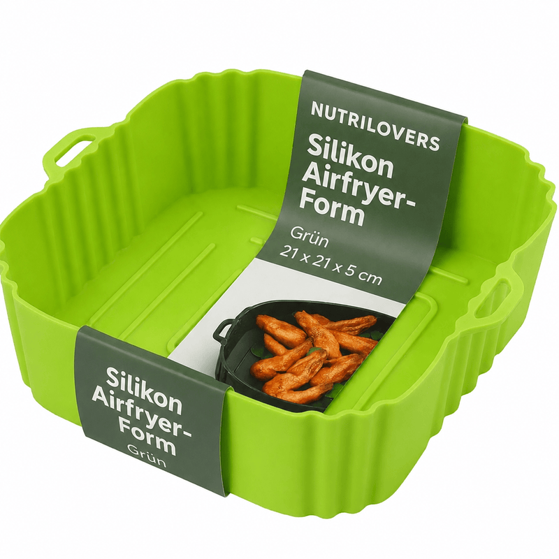 Nutrilovers Silikonform NUTRI-FRYER EDELSTAHL NEW Heißluftfritteuse Zubehör