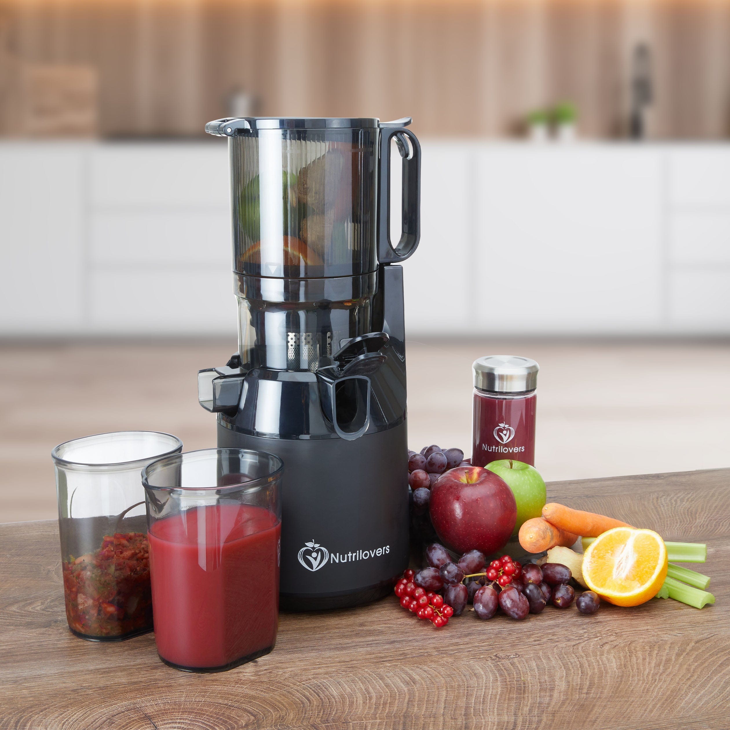 Nutrilovers NUTRI-PRESS MAX Slow Juicer + NUTRI-ICE MAKER Eiswürfelmaschine | Spar-Bundle