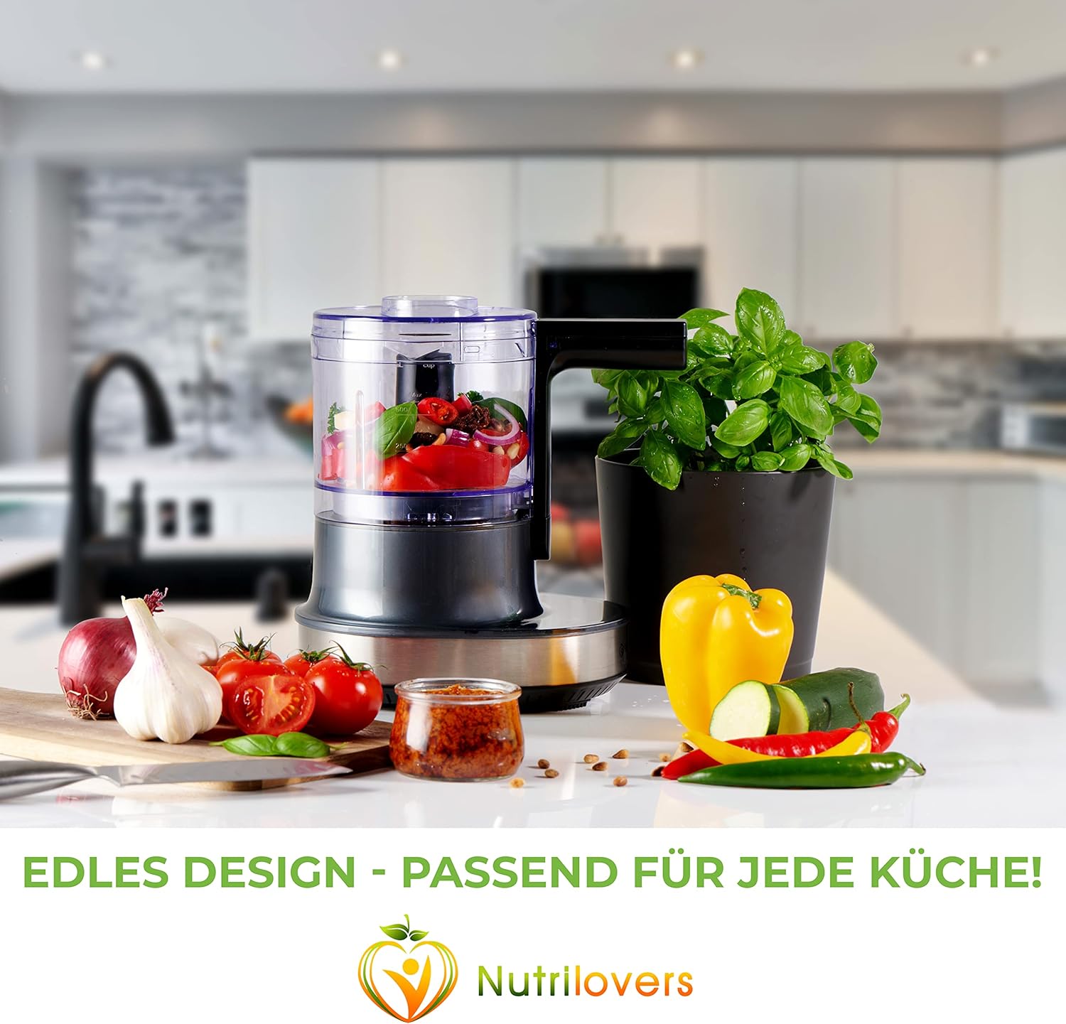 Nutrilovers QUICK-JUICER & NUTRI-CHOPPER 4D - Entsafter & Zerkleinerer | Spar-Bundle