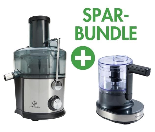 Nutrilovers QUICK-JUICER & NUTRI-CHOPPER 4D - Entsafter & Zerkleinerer | Spar-Bundle