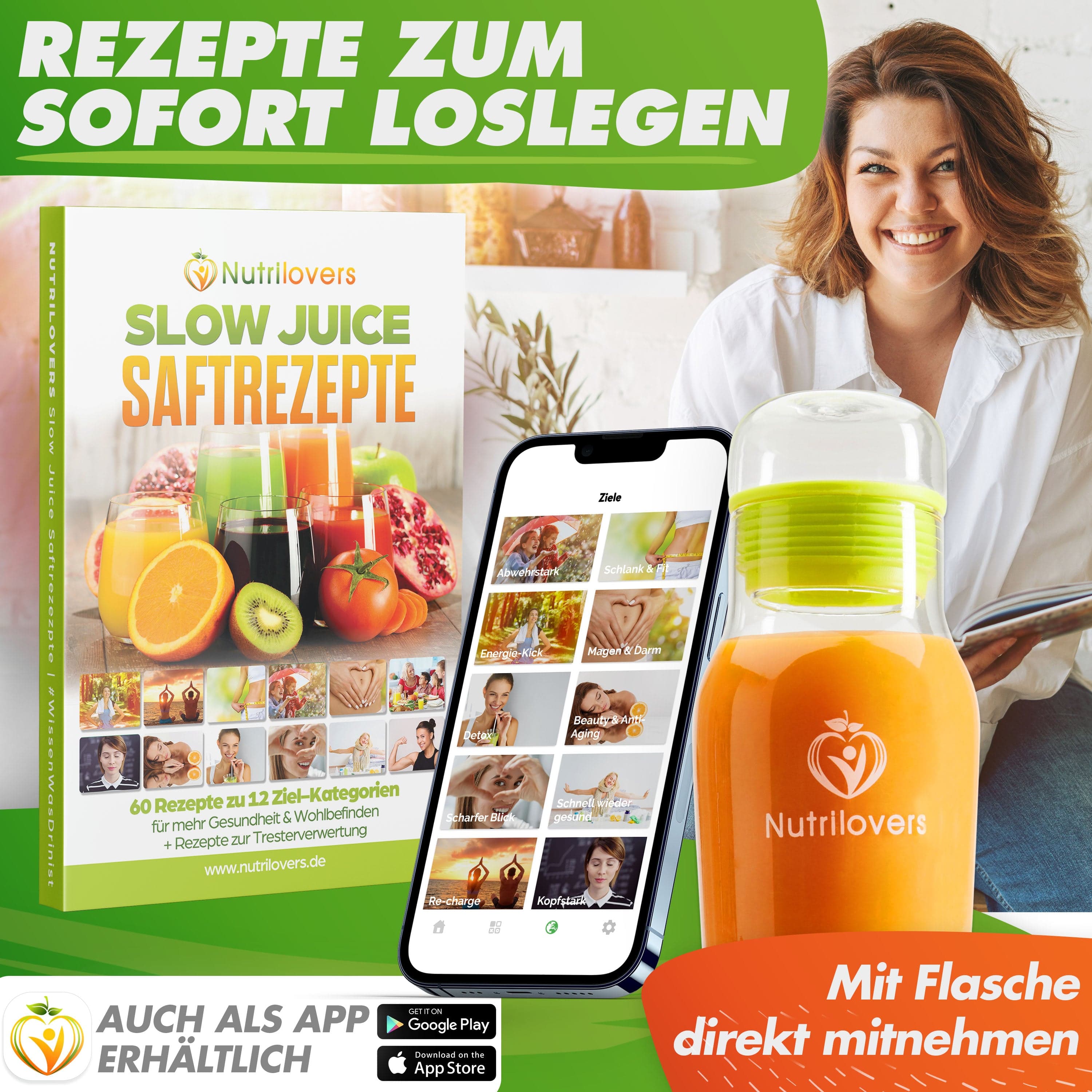 Nutrilovers Slow Juicer NUTRI-PRESS (B) Pink Pepper Elektrischer Entsafter, Slow Juicer WissenWasDrinIst