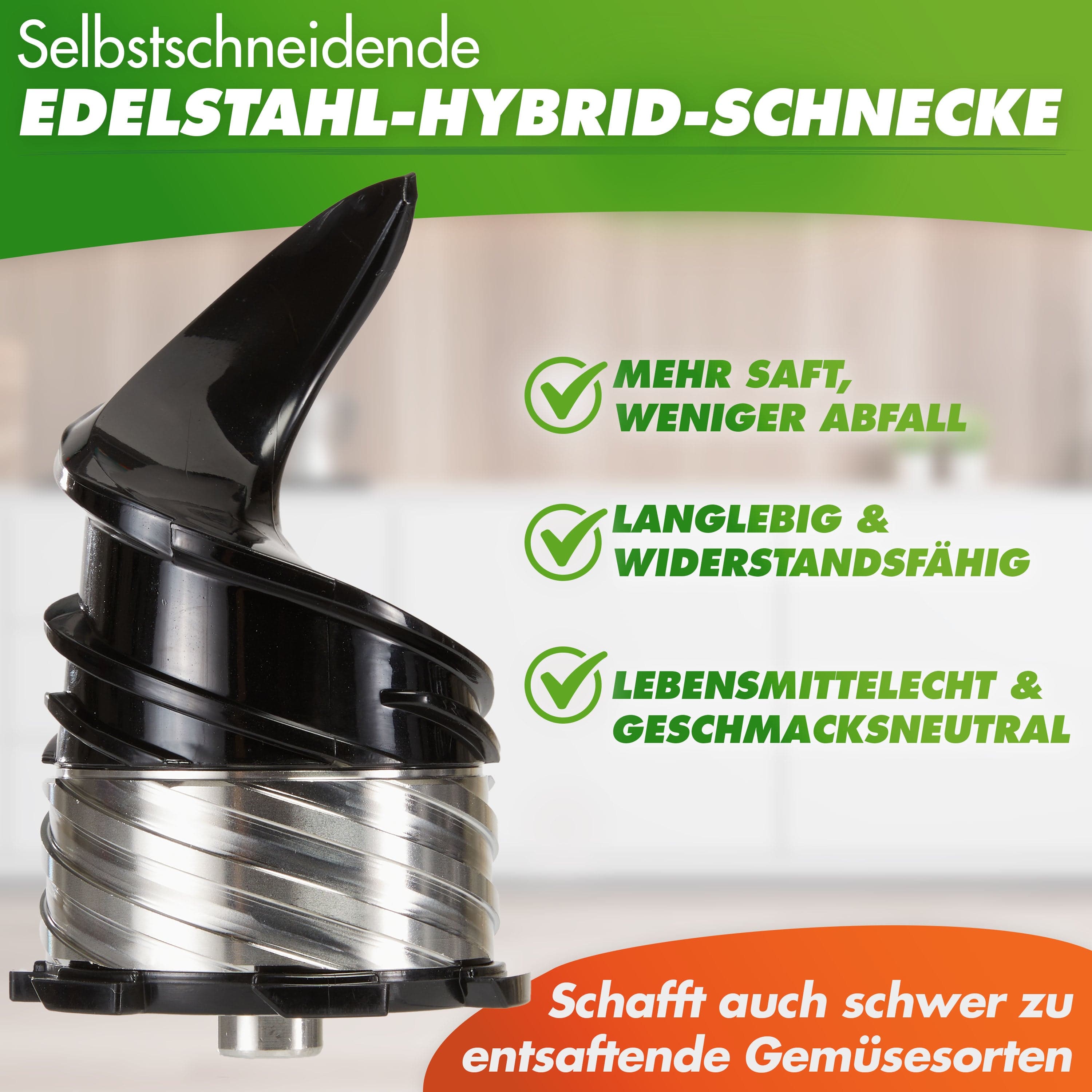 Nutrilovers Slow Juicer NUTRI-PRESS MAX+ (B) Ganze Früchte entsaften - 150mm