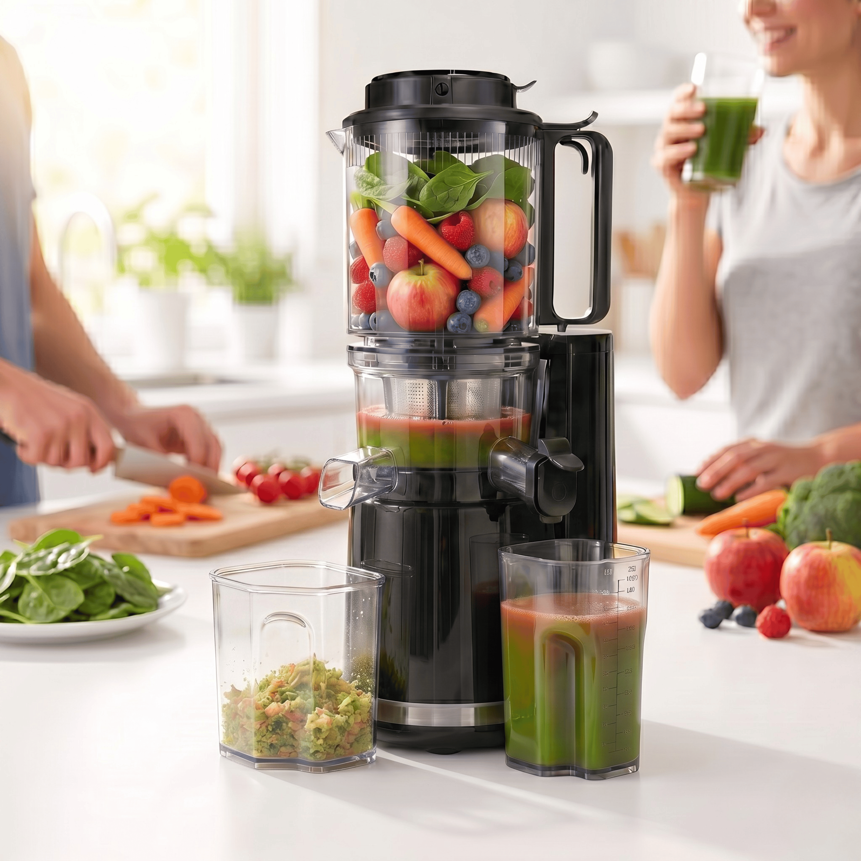 Nutrilovers Slow Juicer NUTRI-PRESS MAX+ Ganze Früchte entsaften - 150mm
