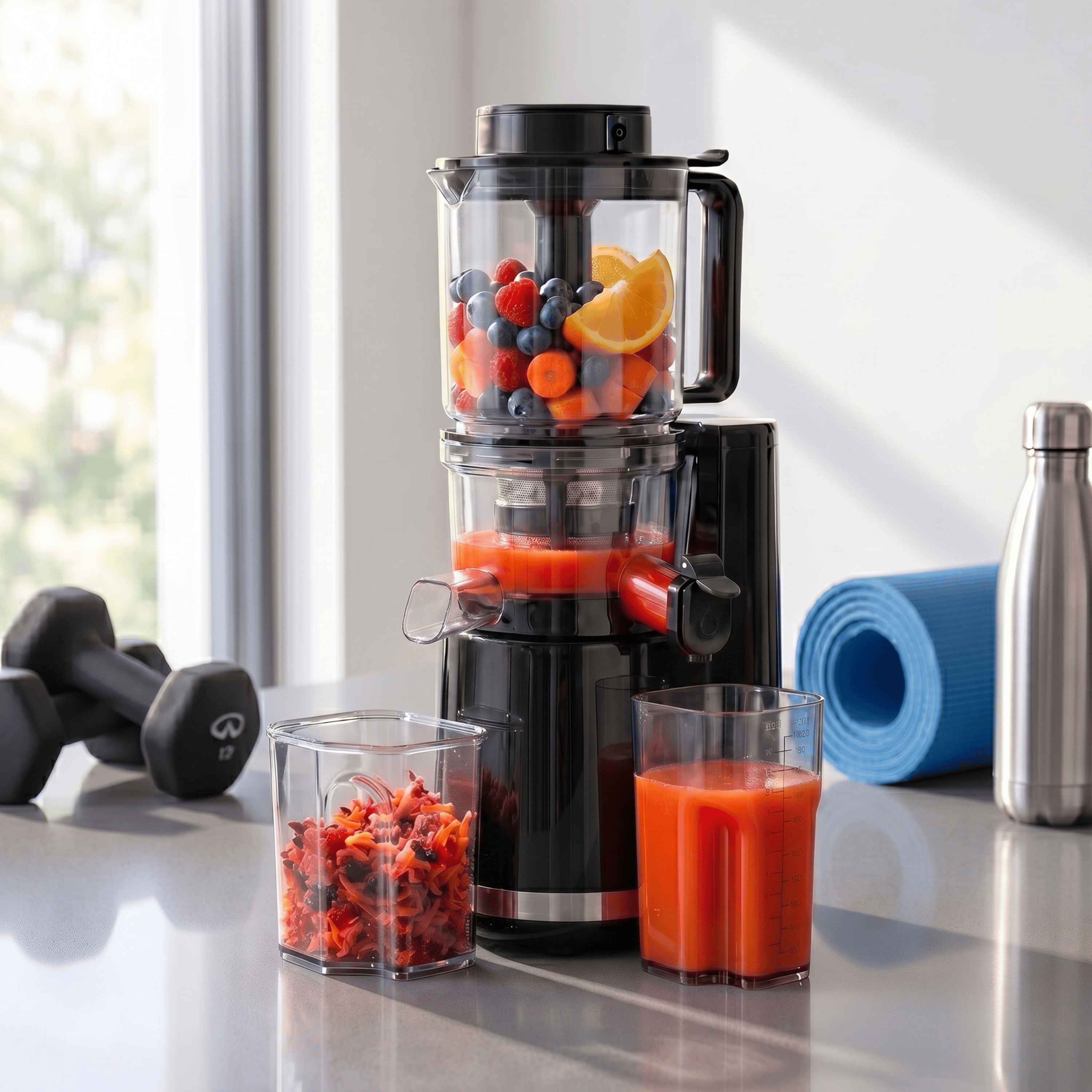 Nutrilovers Slow Juicer NUTRI-PRESS MAX+ Ganze Früchte entsaften - 150mm