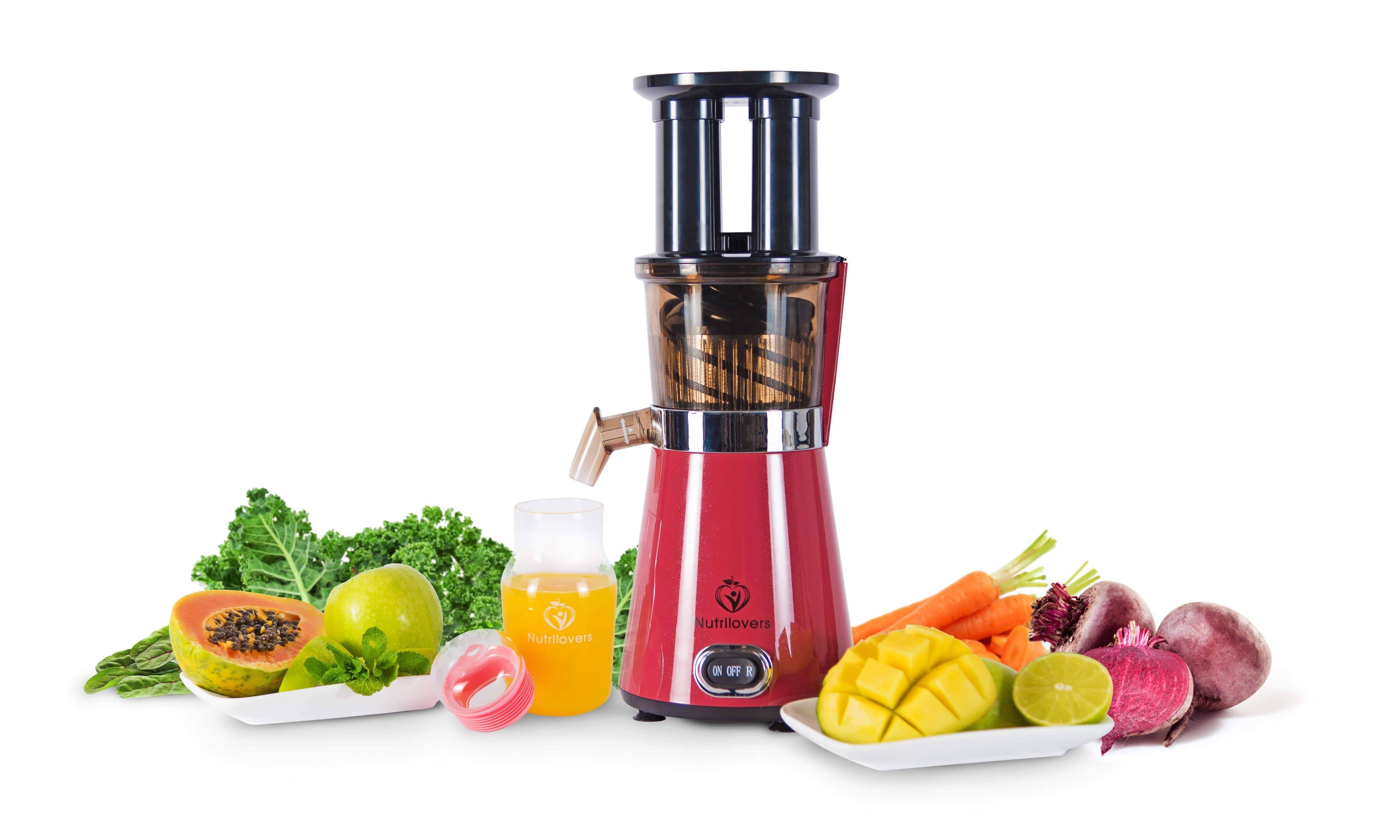 Nutrilovers Slow Juicer BLACK PEPPER NUTRI-PRESS Slow Juicer für Einsteiger | BPA-Frei (Black Pepper) (FBA) kuechengeraete haushaltsgeraete WissenWasDrinIst