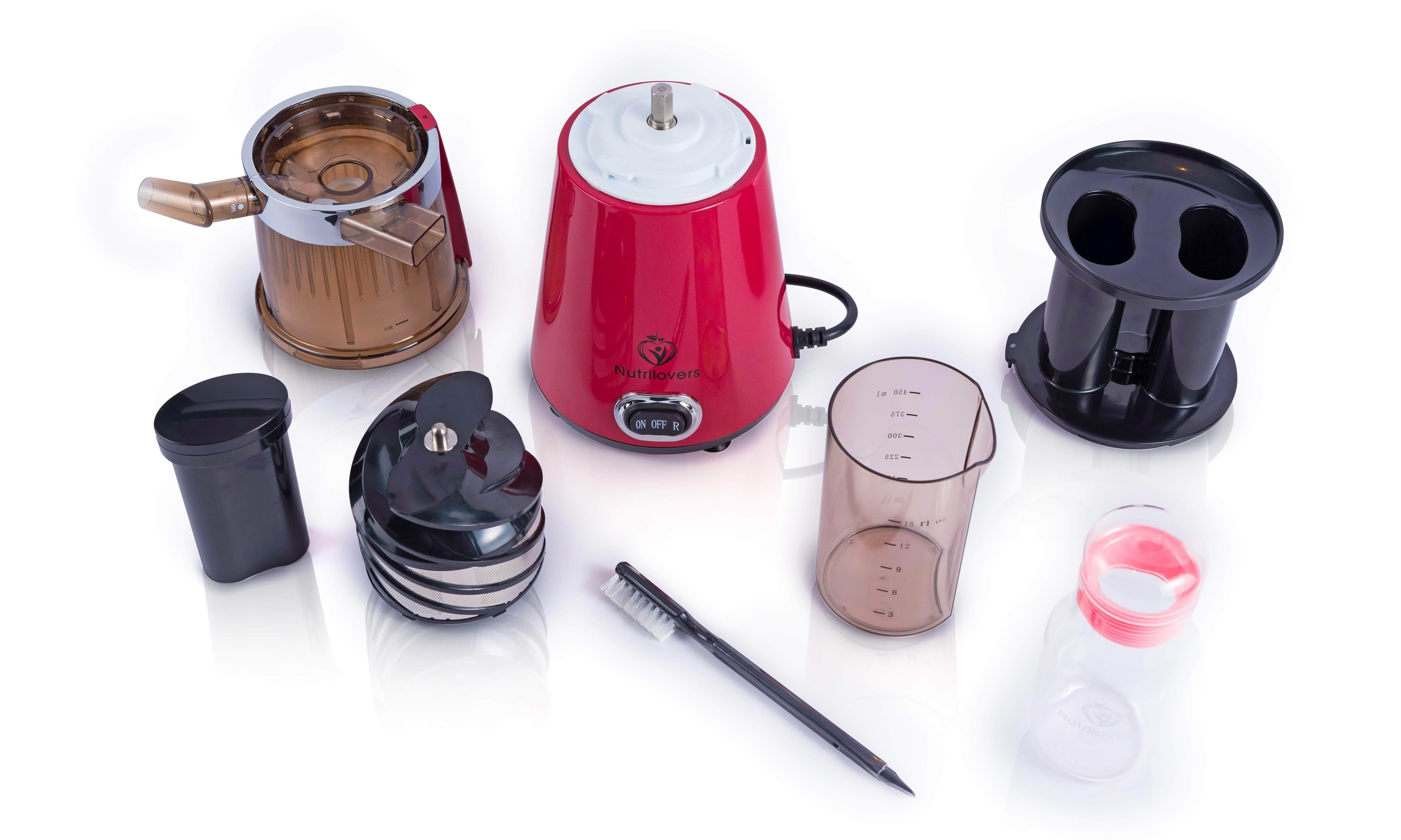 Nutrilovers Slow Juicer NUTRI-PRESS Slow Juicer für Einsteiger | BPA-Frei (FBA) kuechengeraete haushaltsgeraete WissenWasDrinIst