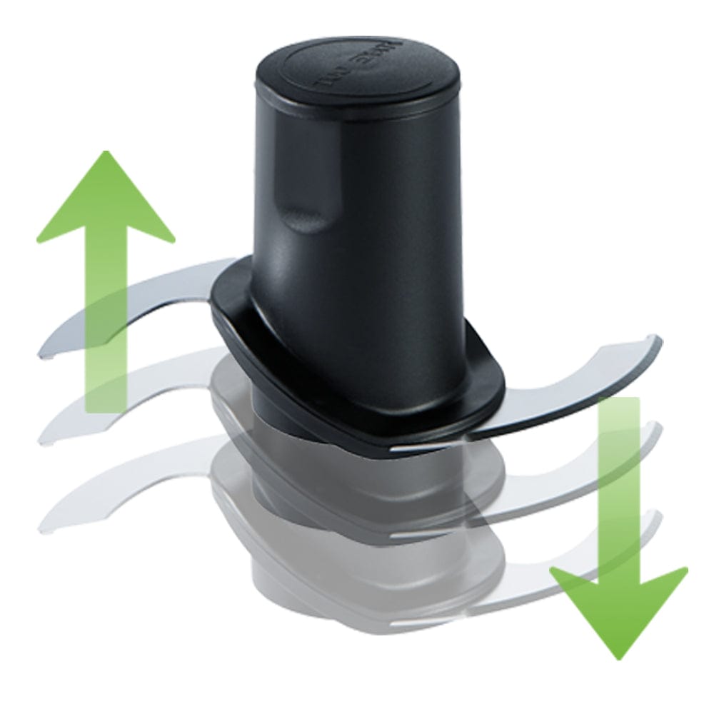 Nutrilovers Zerkleinerer NUTRI-CHOPPER 4D Multizerkleinerer mit AUTO-BLADE Funktion | 100% BPA-frei WissenWasDrinIst