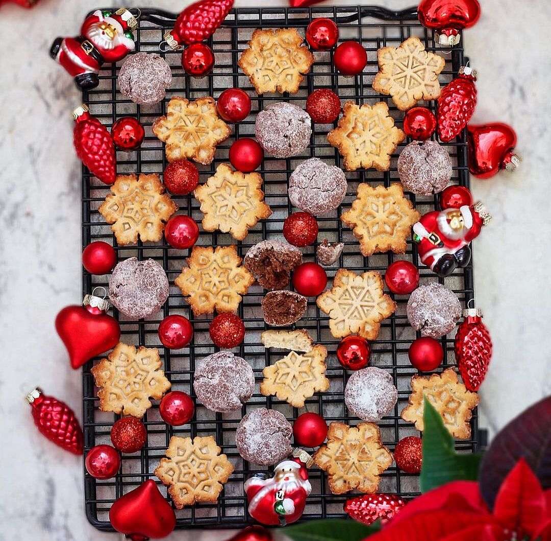 Plätzchen,Xmas Cookies aus dem Heißluftfritteusen
