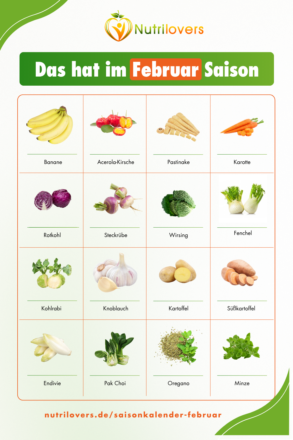 Winterpower im Februar – Mit saisonalem Obst &amp; Gemüse gesund bleiben
