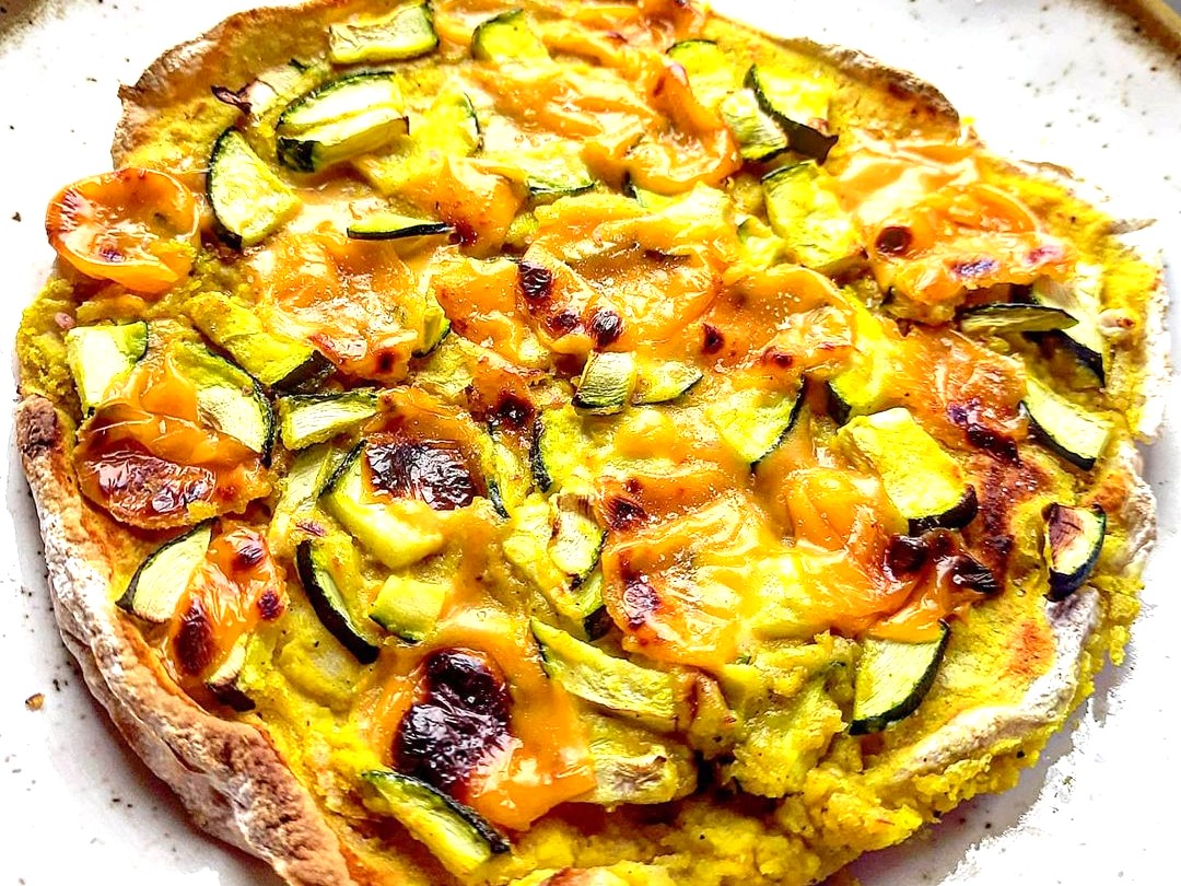 Glutenfreie Daal Pizza  Rezept Heissluftfritteuse