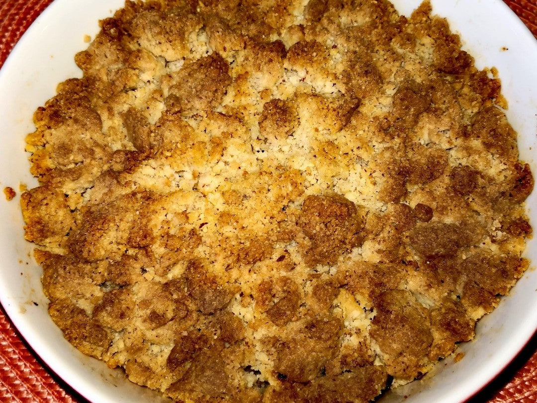 Apfelkuchen  Heißluftfritteusen Rezept Knuspriger Komfort: Verlockender Apfelkuchen, mühelos in der Heißluftfritteuse gebacken