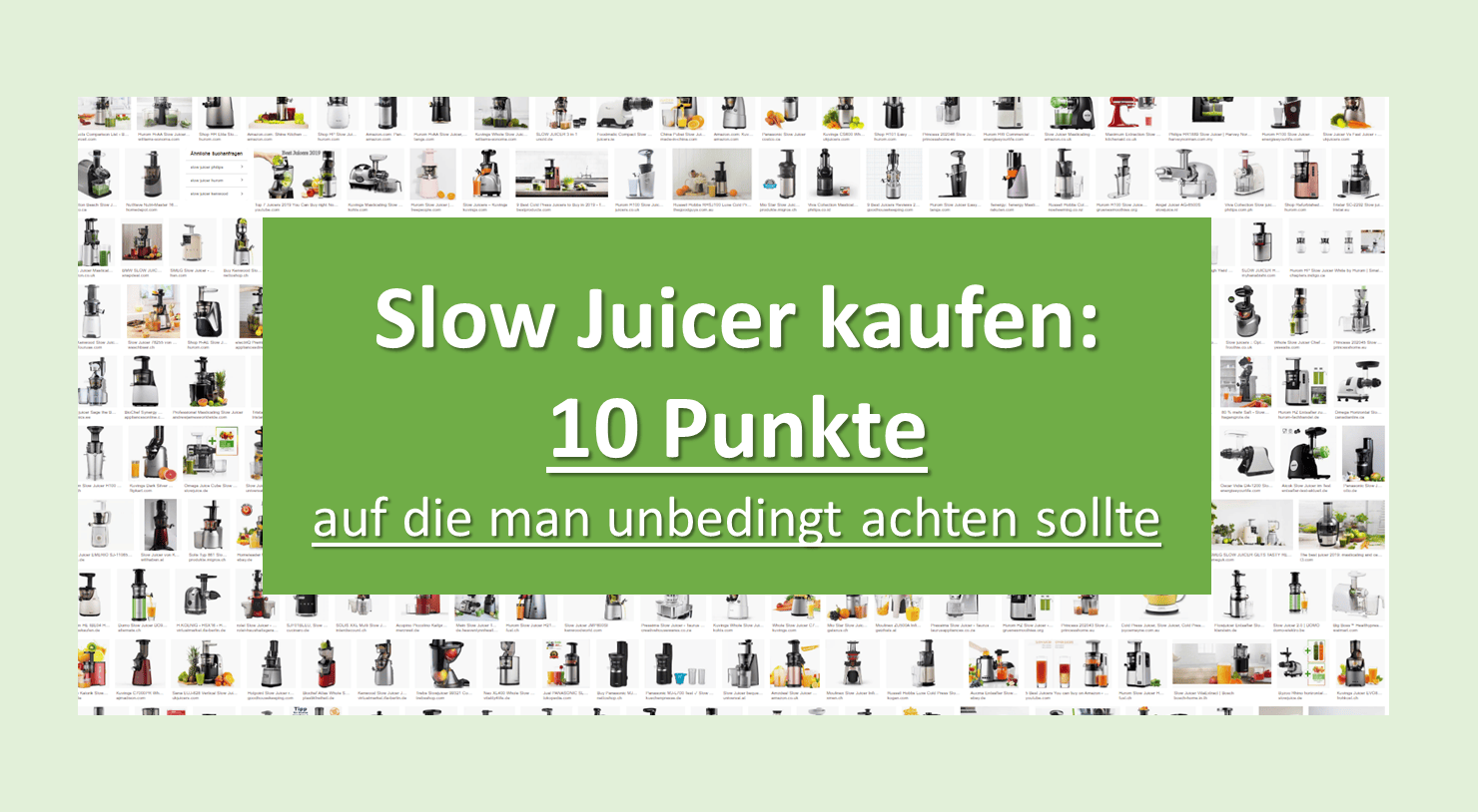 ▷ Slow Juicer kaufen: 10 Punkte auf die man unbedingt achten sollte