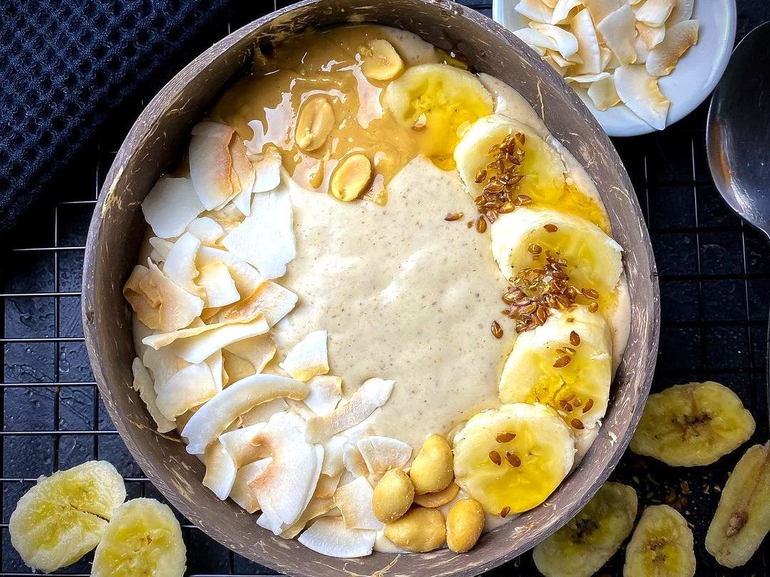 Peanutbutter-Bananen-Smoothie Bowl  | Rezept