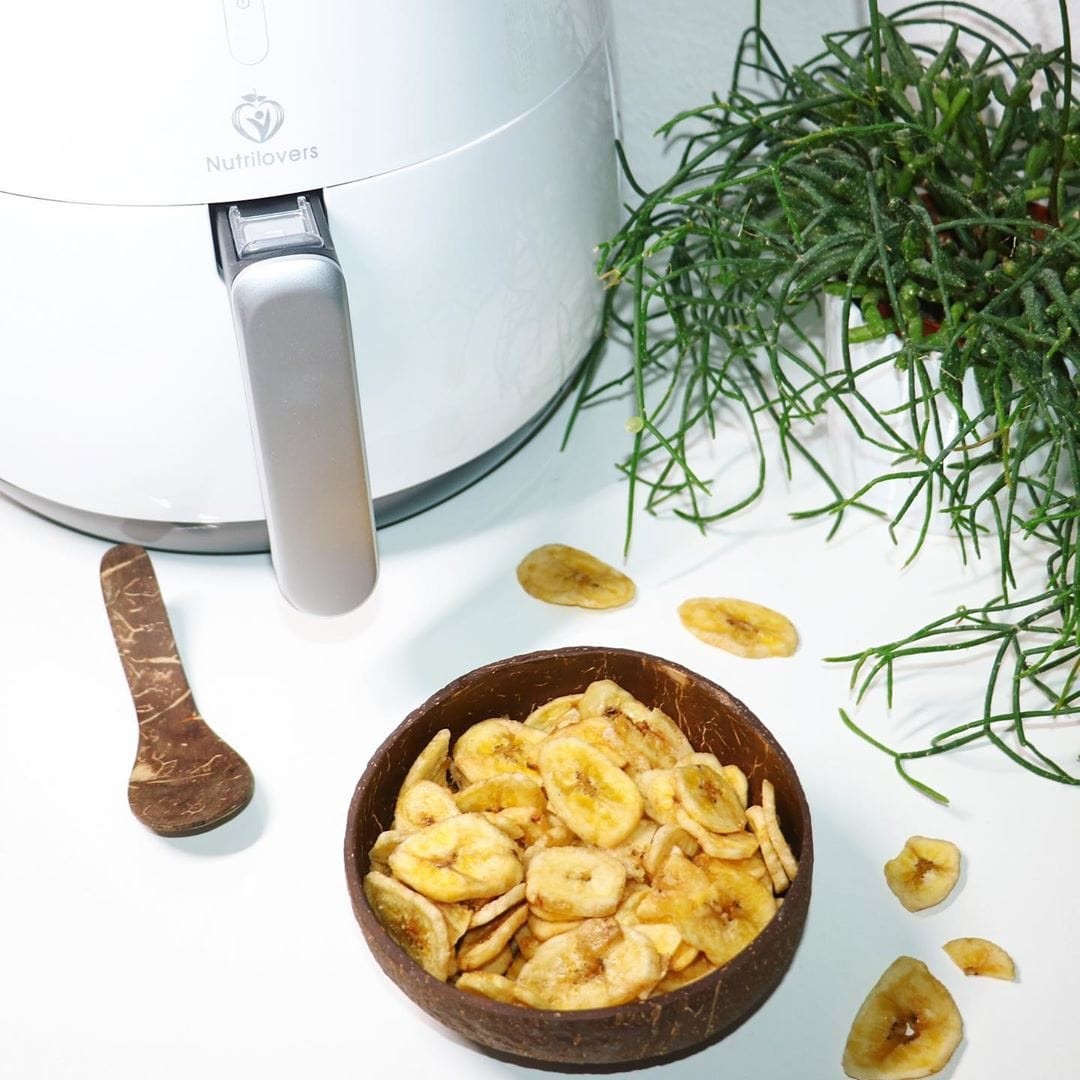 Fettarme Bananenchips ,Köstliche, fettarme Bananenchips im Airfryer