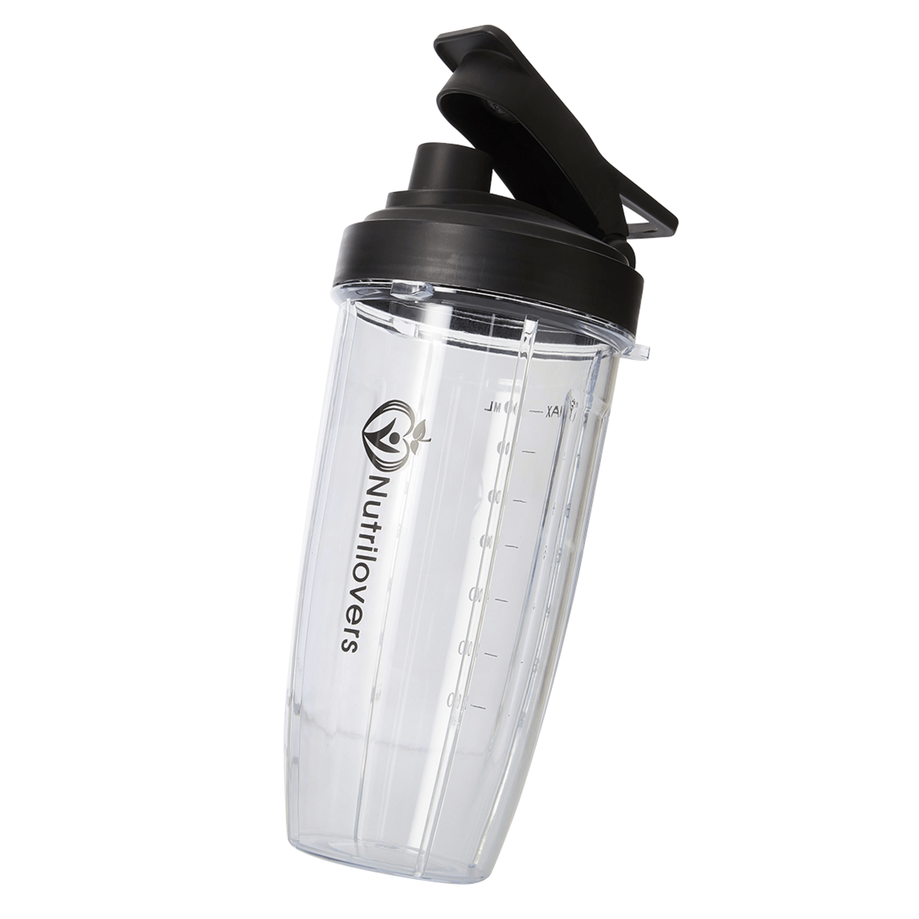 Nutrilovers Becher zum Blenden, groß (0,8 Liter) MIT Trinkkappe | NUTRI-BLENDER NEW Smoothiemaker