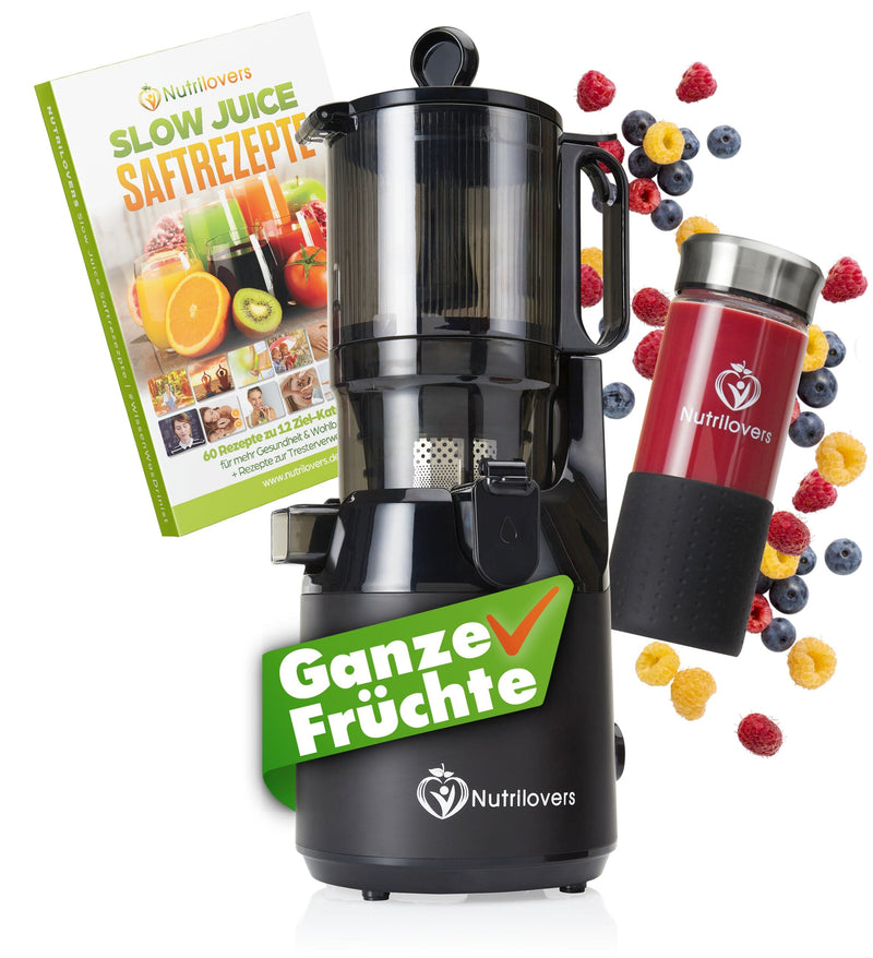 Nutrilovers NUTRI-PRESS MAX Slow Juicer + NUTRI-ICE MAKER Eiswürfelmaschine | Spar-Bundle