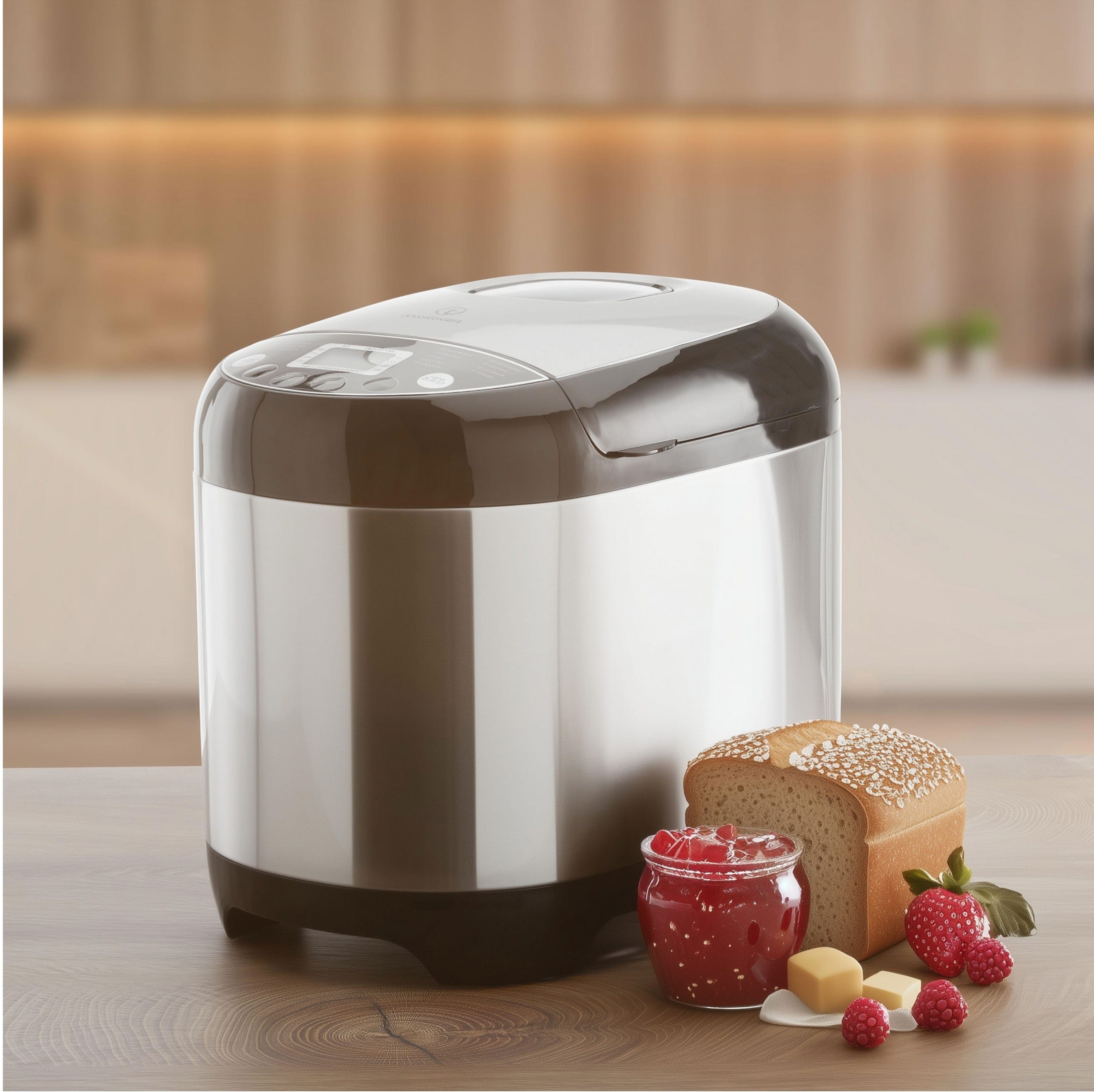 Nutrilovers Brotbackautomat NUTRI-BREAD MAKER Brotbackautomat mit 19 Programmen, inkl. Rezeptbuch WissenWasDrinIst