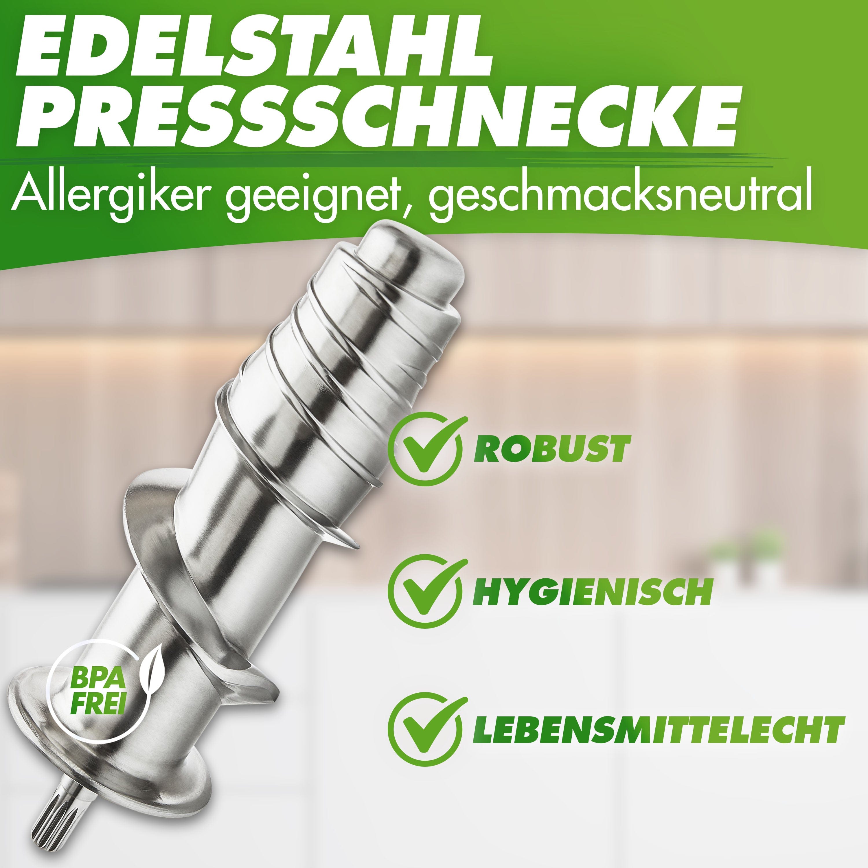 Nutrilovers GREEN-PRESS MAX Slow Juicer + NUTRI-CHOPPER 4D Multizerkleinerer | Spar-Bundle WissenWasDrinIst