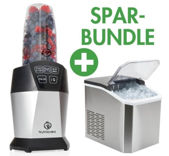 Nutrilovers NUTRI-ICE MAKER Eiswürfelmaschine + NUTRI-BLENDER Smoothie-Maker| SPAR-BUNDLE WissenWasDrinIst