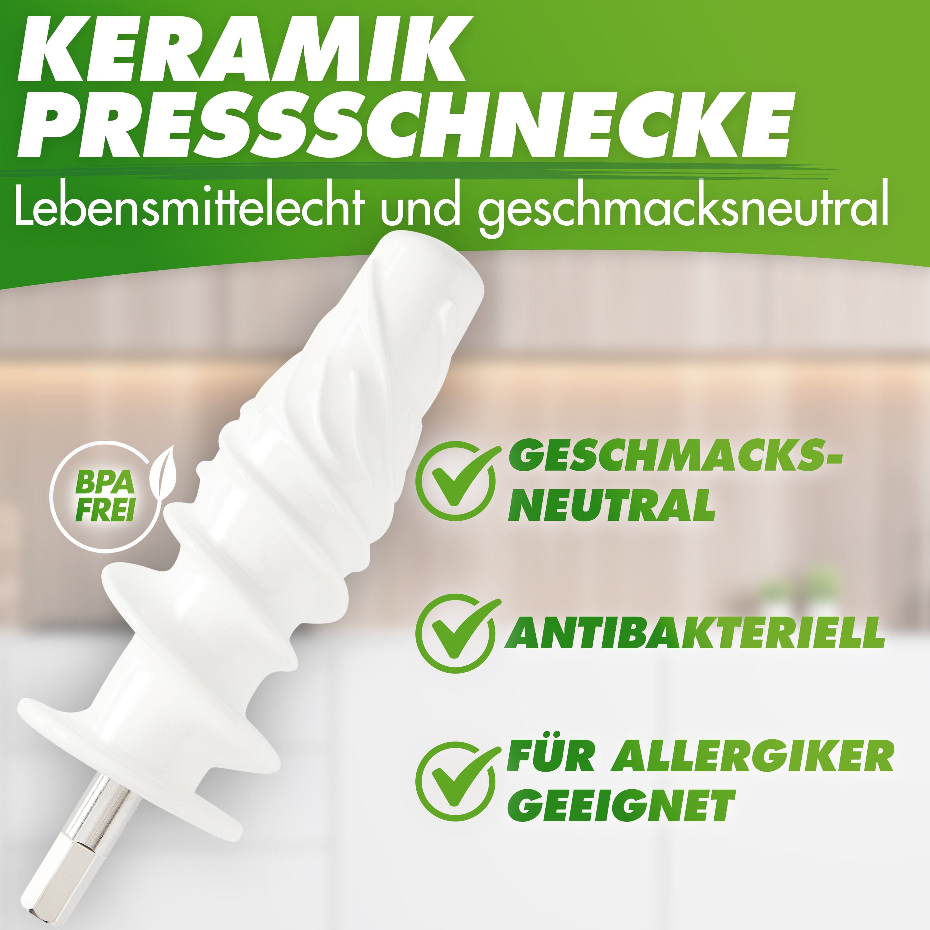 Nutrilovers MULTI-PRESS KERAMIK (B) Profi Slow Juicer mit echter Keramik Presschnecke | BPA-frei