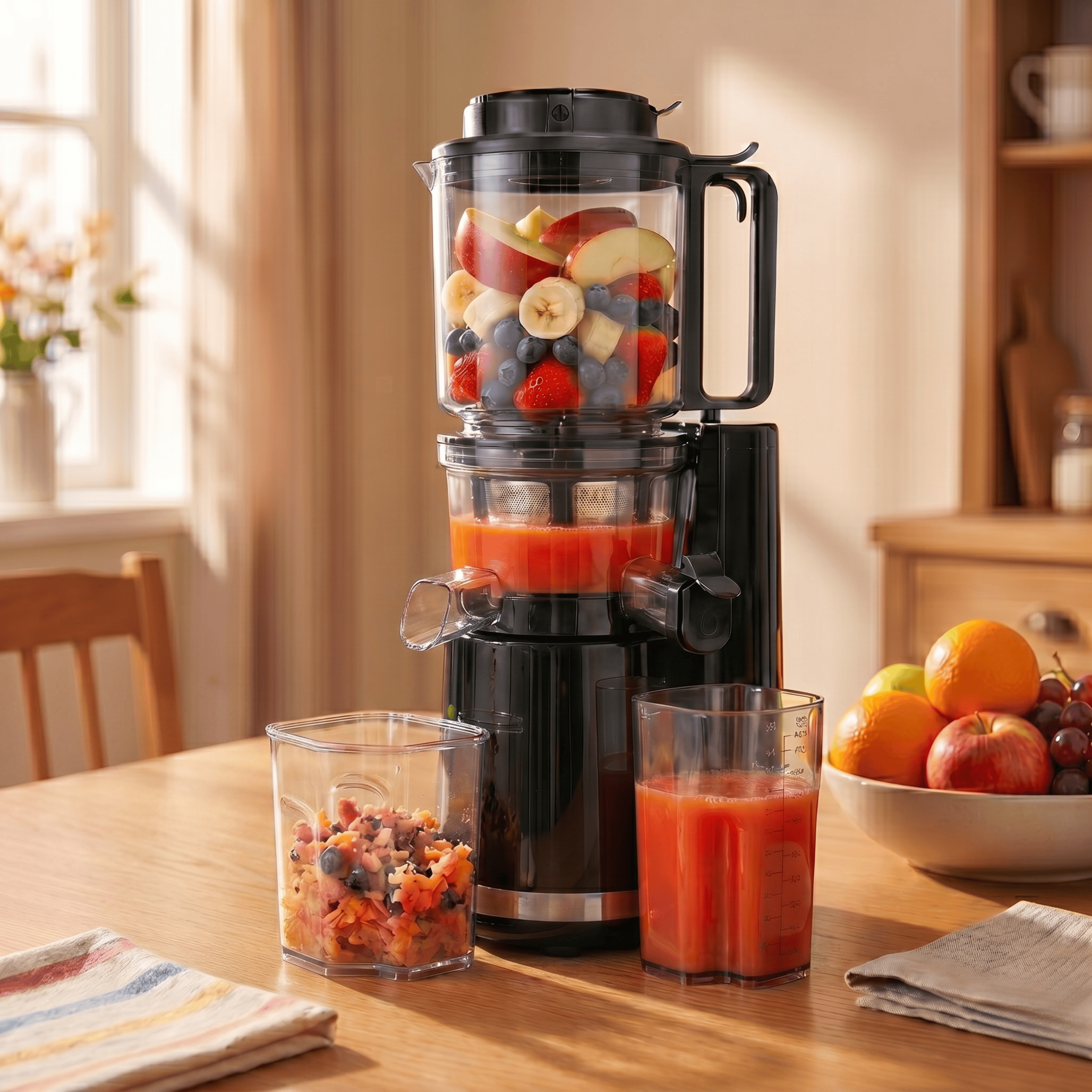 Nutrilovers Slow Juicer NUTRI-PRESS MAX+ Ganze Früchte entsaften - 150mm