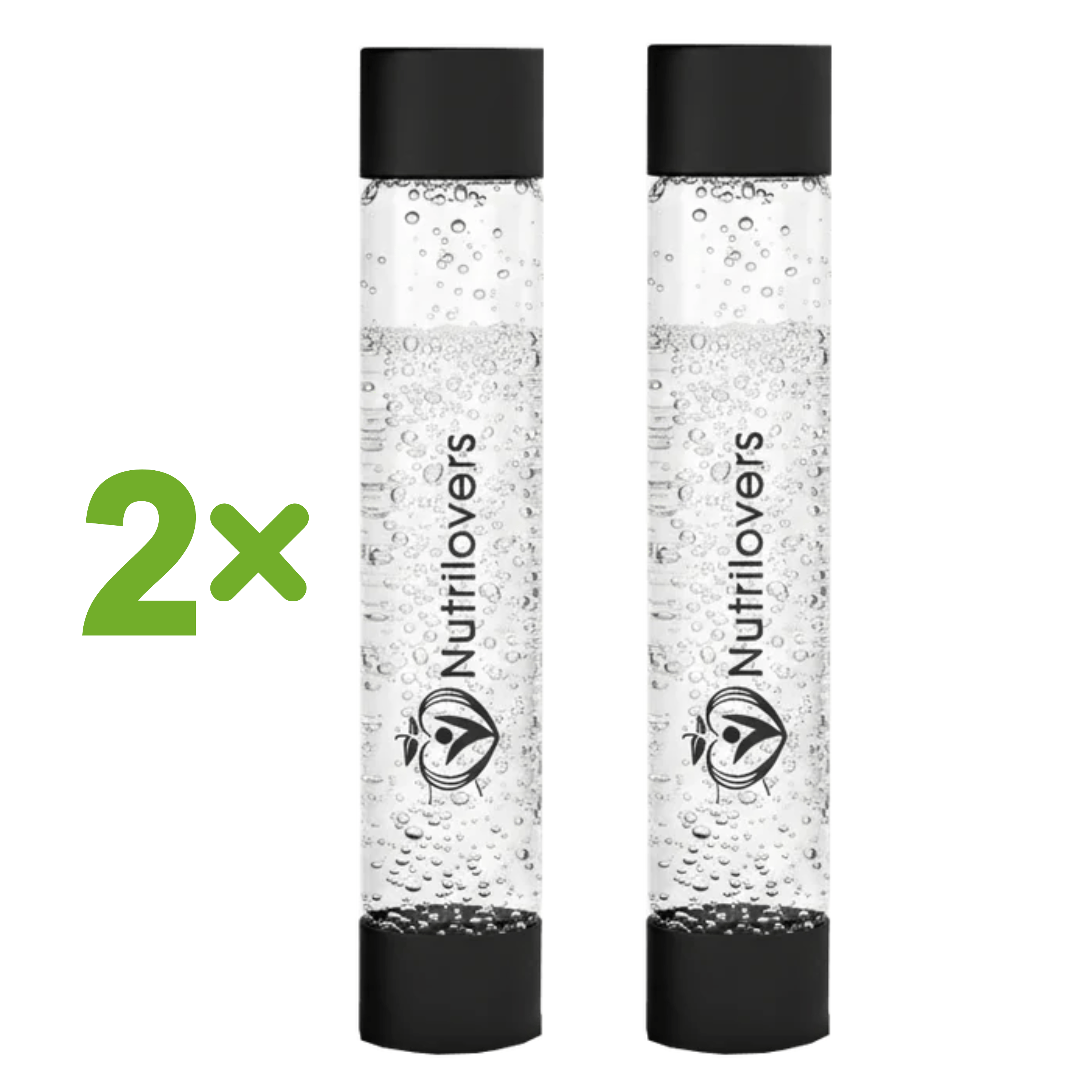 Nutrilovers NUTRI-STREAM BOTTLE als Einzelflasche, 2er und 3er Set 2er Set
