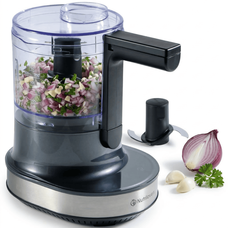 Nutrilovers Zerkleinerer NUTRI-CHOPPER 4D mit AUTO-BLADE Funktion 100% BPA-frei