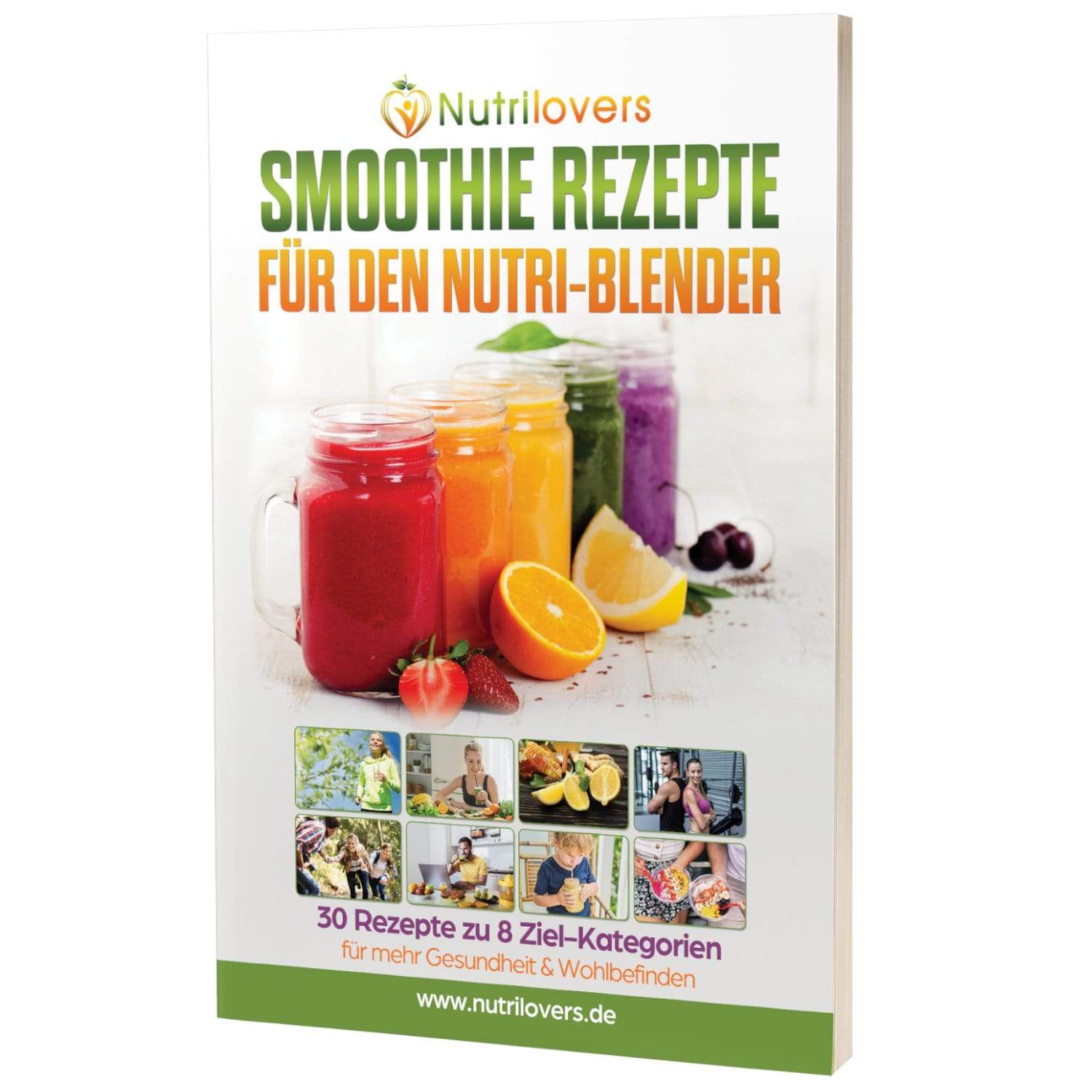 NUTRILOVERS | #WissenWasDrinIst Bücher SMOOTHIE Rezeptbuch von Nutrilovers: 30 Rezepte zu 8-Zielkategorien kuechengeraete haushaltsgeraete WissenWasDrinIst