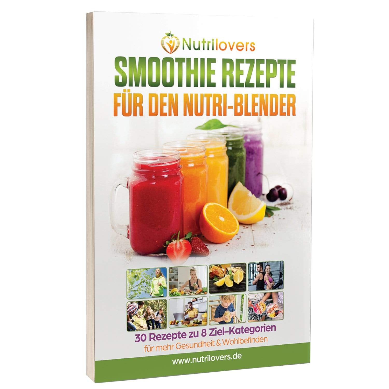 NUTRILOVERS | #WissenWasDrinIst Bücher SMOOTHIE Rezeptbuch von Nutrilovers: 30 Rezepte zu 8-Zielkategorien kuechengeraete haushaltsgeraete WissenWasDrinIst