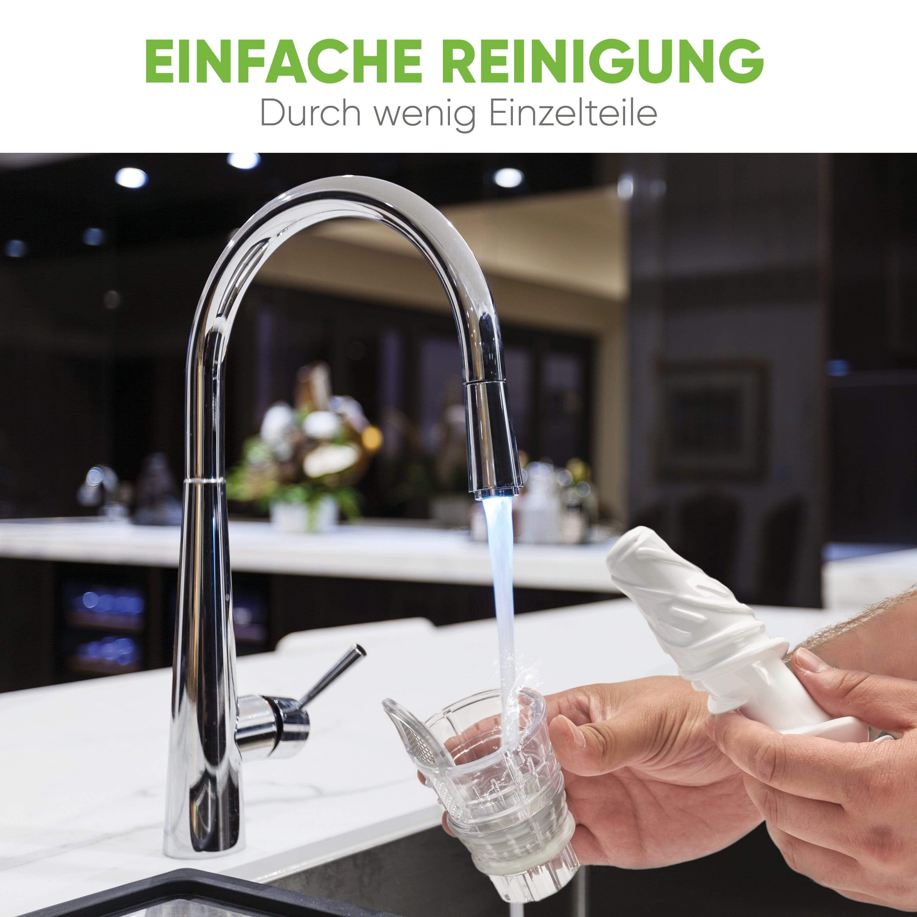 Nutrilovers GREEN-PRESS KERAMIK (B) GOLD Slow Juicer für Sellerie & Grünes | BPA-frei